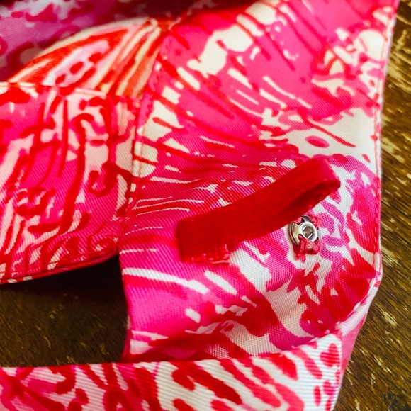 NWT Lilly Pulitzer Rylan Silk Punch Pink Printed Sleeveless Top - Picture 5 of 10